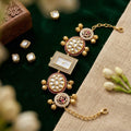 Graceful Pista Green & Rani Color Kundan Watch For Girls & Women Festive Wear Design