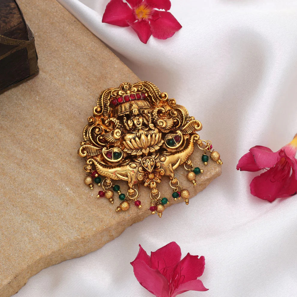 Designer Temple Hair Barrette Traditional Festive Jewelry Piece