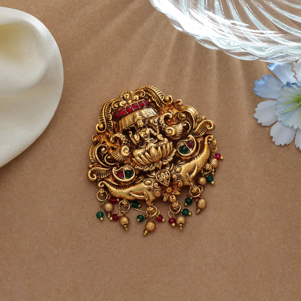 Designer Temple Hair Barrette Traditional Festive Jewelry Piece