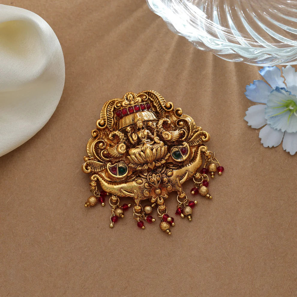 Designer Temple Hair Barrette Traditional Festive Jewelry Piece
