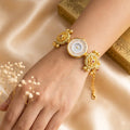Exclusive Pista Green & Rani Color Kundan Watch For Girls & Women