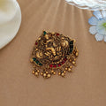 Temple Hair Barrette With Traditional Temple Artwork