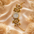 Premium Rani Color Kundan Watch For Girls & Women Designer Collection Style